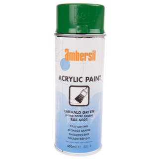 Ambersil 400 ml RAL 6001 Green Gloss Acrylic Spray Paint 31653-AN