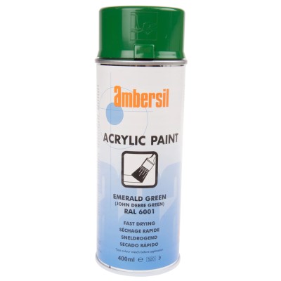 Ambersil 400 ml RAL 6001 Green Gloss Acrylic Spray Paint 31653-AN