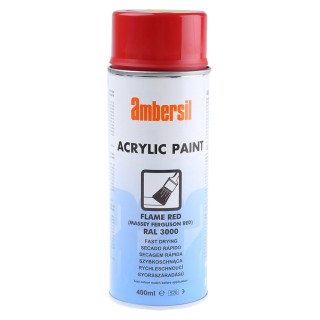 Ambersil 400 ml Red Gloss Acrylic-Based Spray Paint for Metal, Wood, Concrete 31653-AM