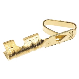 Molex 2759 Series Female Crimp Terminal 4A Current Gold Plating Brass Contact 30 AWG Min, 22 AWG Max 08-56-0110