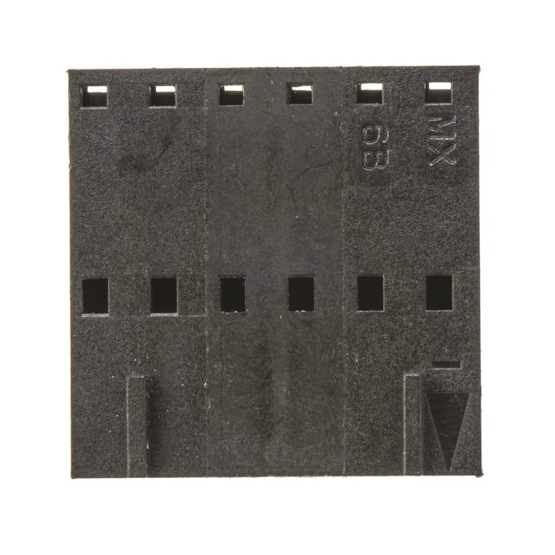 Molex SL Female Connector Housing 2.54 mm Pitch 6 Way 1 Row Straight 50-57-9406