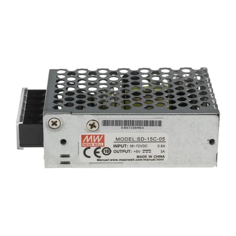 MEAN WELL SD-15C-5 DC/DC Converter 5V DC Output 3A Input 5-36V Chassis Mount 15W Power Supply SD-15C-5
