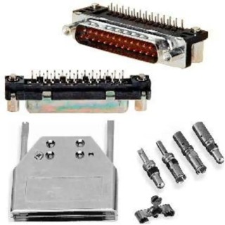 Amphenol Communications Solutions DM 15 Way Straight 2.74 mm Pitch Cable D-Sub Connector Male DAM15P