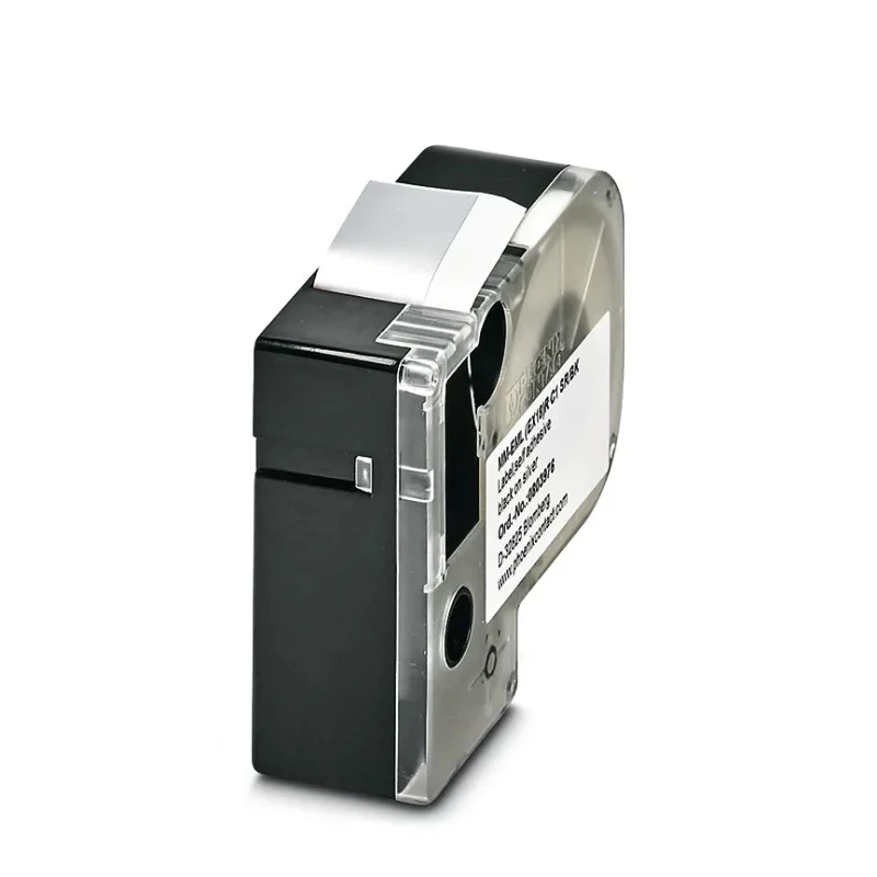 Phoenix Contact Black on Silver Label Printer Tape 8 m Length 18 mm Width for THERMOFOX Printers 0803976