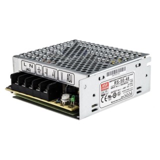 MEAN WELL RS-50-48 Switching Power Supply 48V DC 52.8W Chassis Mount RS50 Series