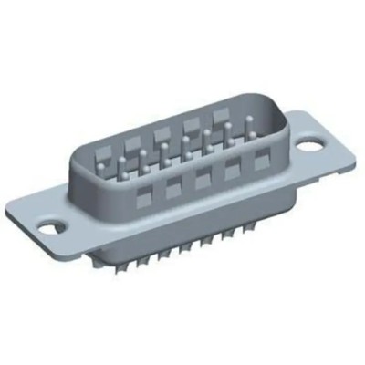 Amphenol Communications Solutions DP 15 Way Straight 2.74 mm Pitch Cable D-Sub Connector Male DAP15P065TXLF