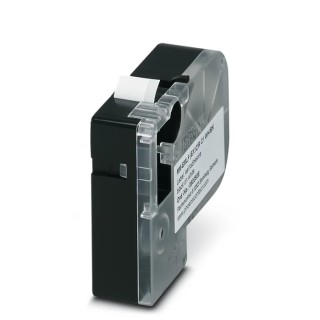 Phoenix Contact Label Printer Tape , Vinyl Polymer, White with Black Imprint, 8 m Continuous Length, Acrylic Adhesive 0803938