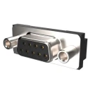 Amphenol Communications Solutions Delta D 9 Way Right Angle 2.74 mm Pitch Plug-in D-Sub Connector with Screw D09S13A4GX00LF