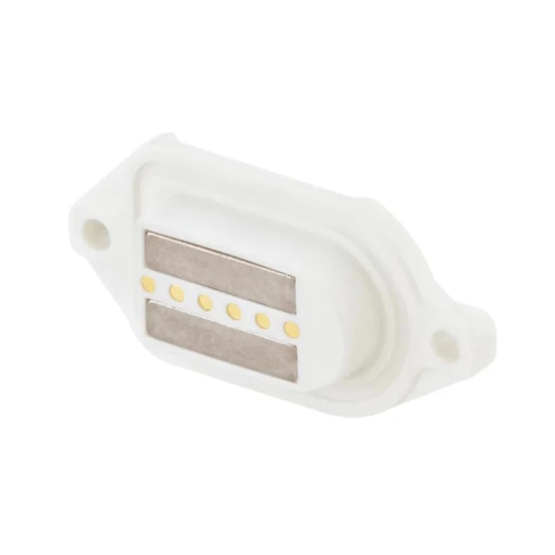 Rosenberger MultiMag 6 Straight Panel Mount 6 Way Magnetic Connector Brass Contact PCB M9K702-400L