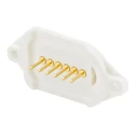 Rosenberger MultiMag 6 Straight Panel Mount 6 Way Magnetic Connector Brass Contact PCB M9K702-400L