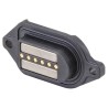 Rosenberger MultiMag 6 Straight Panel Mount 6 Way Magnetic Connector Brass Contact PCB M9K701-400L
