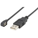 Rosenberger Female USB Type A to Male USB 2.0 Cable, Black, 1.5 m L99-029-1500
