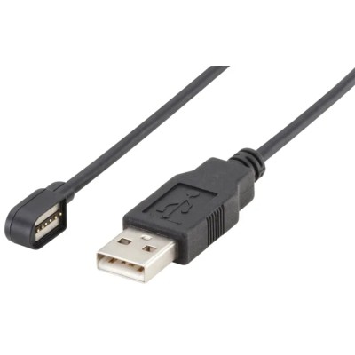 Rosenberger Female USB Type A to Male USB 2.0 Cable, Black, 1.5 m L99-029-1500