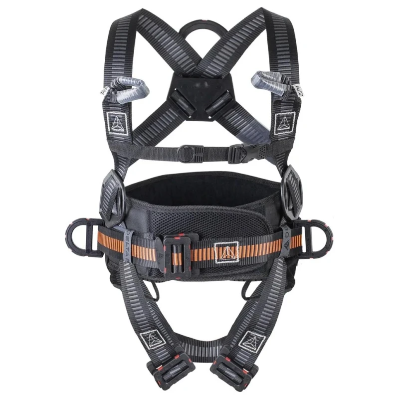 Delta Plus Fall Arrest Harness with 4 Anchorage Points, Belt Included, Insulates 20kV, Sizes M L S HAR44ELGT