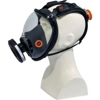 Delta Plus Full Mask Respirator Mask Silicone Polycarbonate Adjustable Size M9200NO