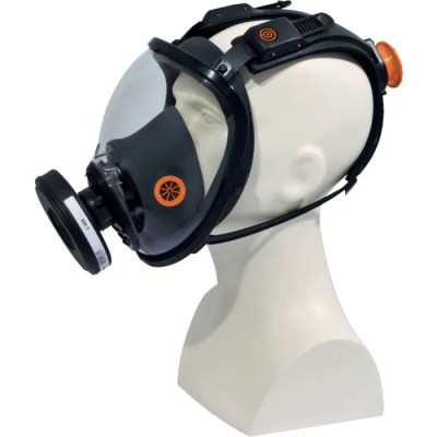 Delta Plus Full Mask Respirator Mask Silicone Polycarbonate Adjustable Size M9200NO