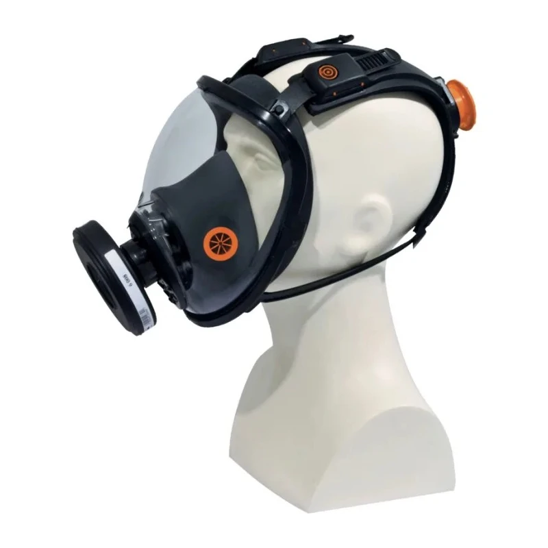 Delta Plus Full Mask Respirator Mask Silicone Polycarbonate Adjustable Size M9200NO
