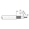 Telegartner BNC Series Coaxial Connector Cable Male BNC 75 Ω Straight Body Crimp J01002F1288
