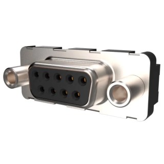 Amphenol Communications Solutions LD 9 Way Right Angle 2.74 mm Pitch Plug-in D-Sub Connector, Female, Screw LD09S33E4GX00LF