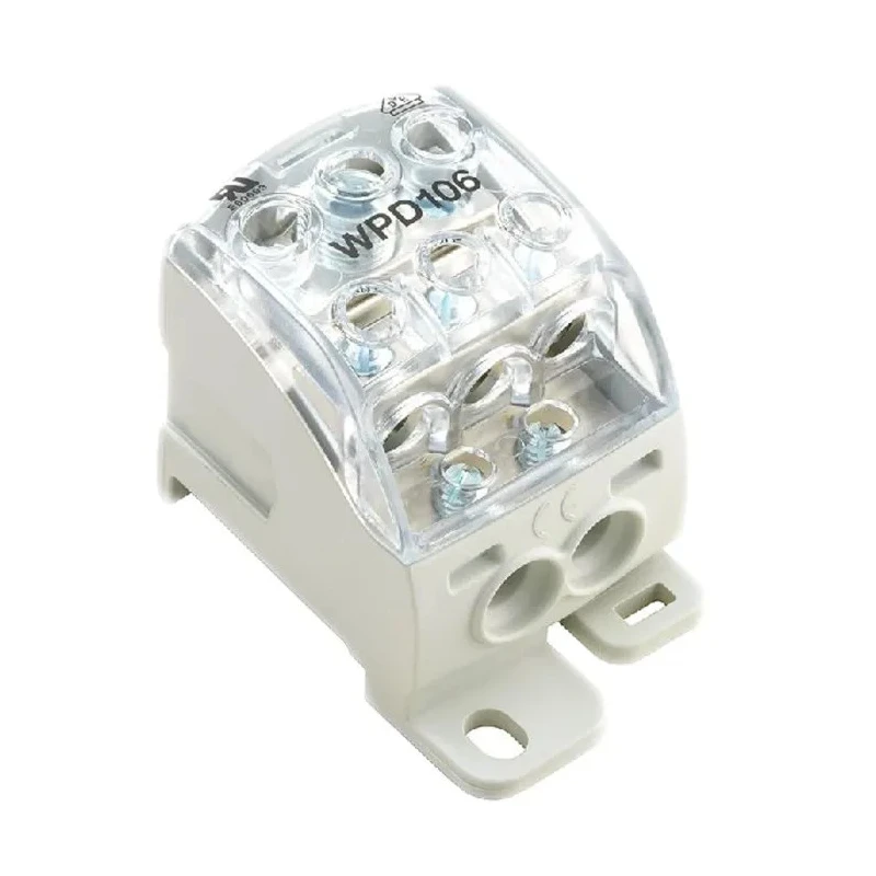 Weidmüller Distribution Block 5 Way 1kV AC/DC 192A Wemid Housing Grey 1562210000