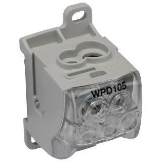 Weidmüller Distribution Block 5 Way 1 kV AC 1 kV DC 125A Current Wemid Housing Grey 1562170000