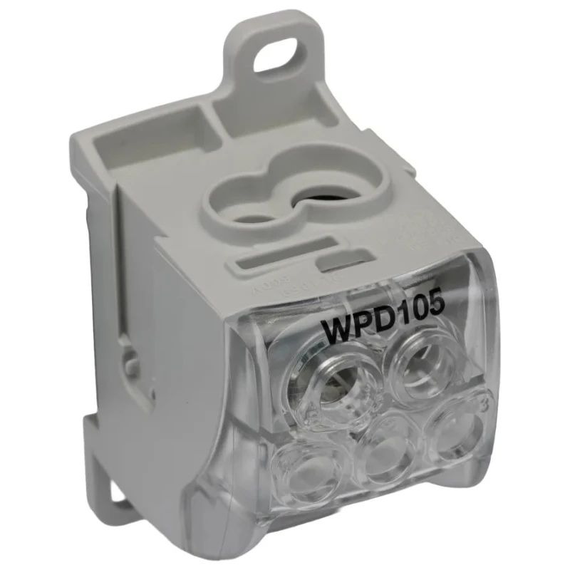 Weidmüller Distribution Block 5 Way 1 kV AC 1 kV DC 125A Current Wemid Housing Grey 1562170000