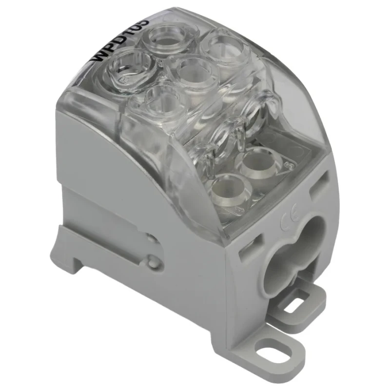 Weidmüller Distribution Block 5 Way 1 kV AC 1 kV DC 125A Current Wemid Housing Grey 1562170000