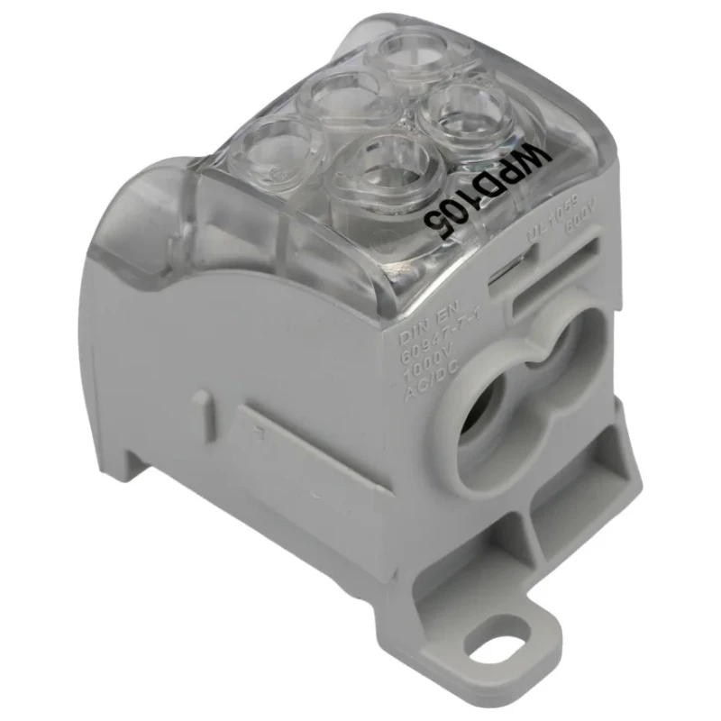 Weidmüller Distribution Block 5 Way 1 kV AC 1 kV DC 125A Current Wemid Housing Grey 1562170000