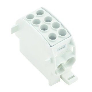 Weidmüller 2 Way Distribution Block 1 kV AC, 1 kV DC, 202A Current, Grey 1561680000
