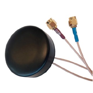 RF Solutions Multi-Band Antenna Puck with SMA Connector, 824 MHz to 2.17 GHz, 2G GSM/GPRS, 3G UTMS, GPS ANT-GSMGPS-SMA