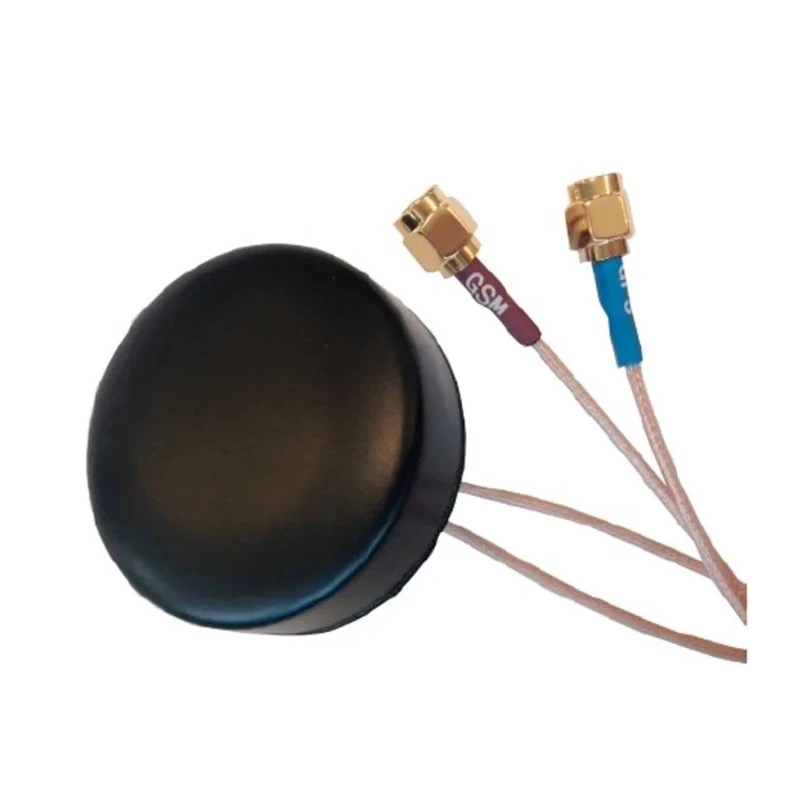 RF Solutions Multi-Band Antenna Puck with SMA Connector, 824 MHz to 2.17 GHz, 2G GSM/GPRS, 3G UTMS, GPS ANT-GSMGPS-SMA