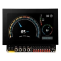 Lascar PanelPilotACE TFT Digital Multi-Function Panel Meter for Voltage, Current, Depth 75mm, Operating Temp SGD 70-A-DK+