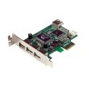 StarTech.com 4 Port USB Card PCIe USB 2.0 with 3 External and 1 Internal Ports PEXUSB4DP