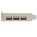 StarTech.com 4 Port USB Card PCIe USB 2.0 with 3 External and 1 Internal Ports PEXUSB4DP