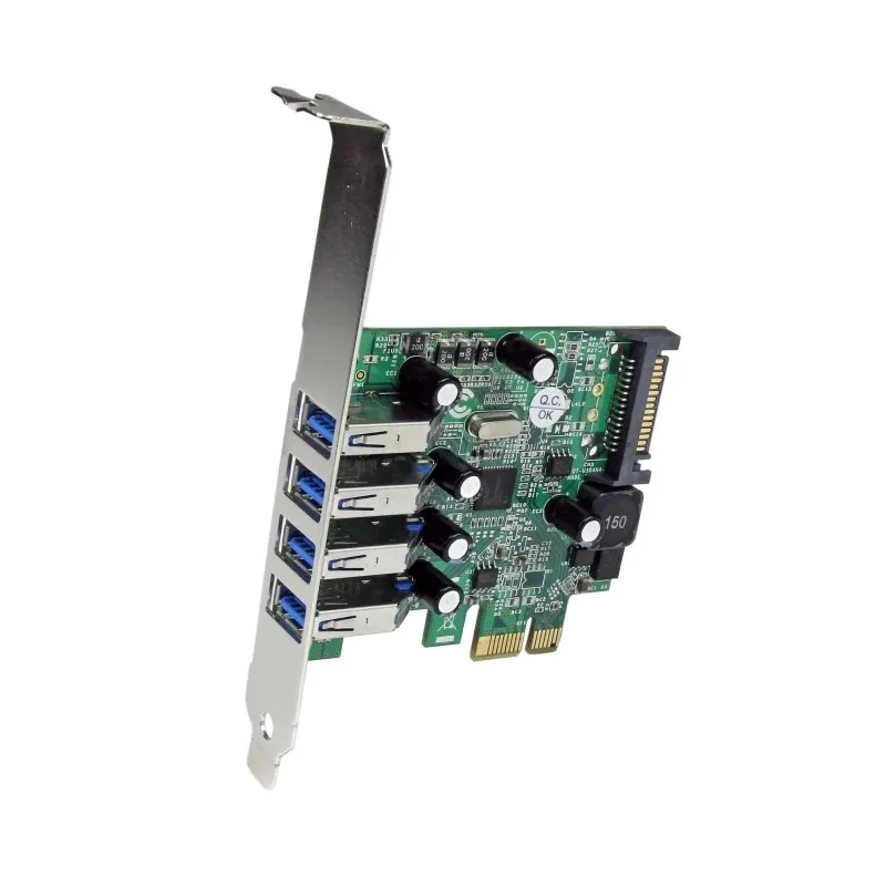 StarTech.com 4 Port USB 3.0 PCI Express Card with SATA Power Connector PEXUSB3S4V