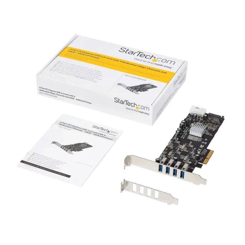 StarTech.com 4 Port USB Card PCI Express USB 3.0 PEXUSB3S44V