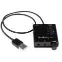 StarTech.com 5.1 Channel External USB 2.0 Sound Card with 3.5 mm Mini Jack Female Audio Connection ICUSBAUDIO2D
