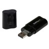 StarTech.com 2 Channel USB 2.0 External Sound Card with 3.5 mm Mini Jack Audio Interface ICUSBAUDIOB