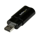 StarTech.com 2 Channel USB 2.0 External Sound Card with 3.5 mm Mini Jack Audio Interface ICUSBAUDIOB