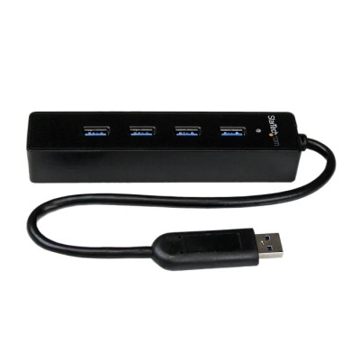 StarTech.com 4 Port USB 3.0 USB Hub, USB Powered, Dimensions 137 mm x 22 mm x 30 mm ST4300PBU3