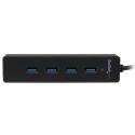 StarTech.com 4 Port USB 3.0 USB Hub, USB Powered, Dimensions 137 mm x 22 mm x 30 mm ST4300PBU3