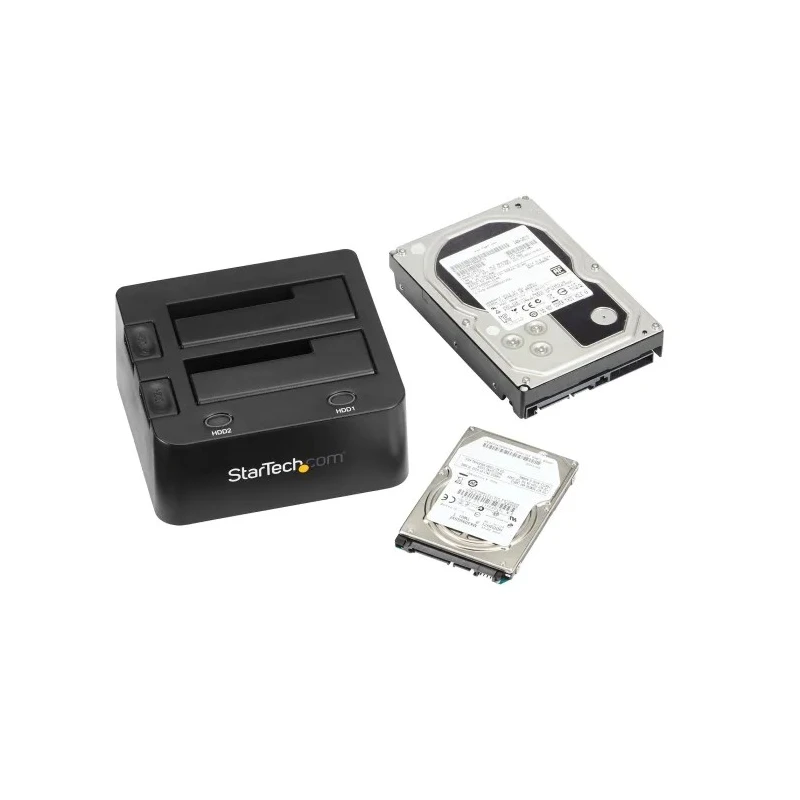 StarTech.com USB 3.0 Hard Drive Docking Station 2.5 & 3.5 inch SATA Dual Bay 148 x 132 x 70 mm SDOCK2U33