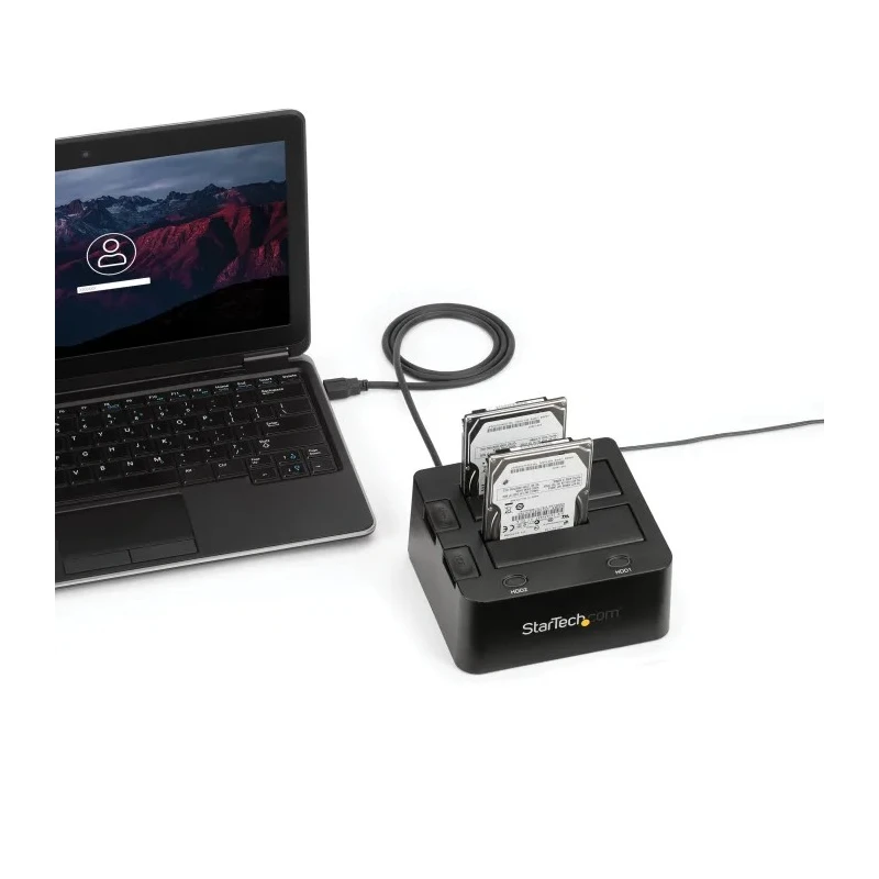 StarTech.com USB 3.0 Hard Drive Docking Station 2.5 & 3.5 inch SATA Dual Bay 148 x 132 x 70 mm SDOCK2U33