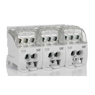Weidmüller W Series Distribution Block Grey, 16mm², 25mm², 35mm² Cable CSA, 125A Current, 1-Level, Screw 1562190000