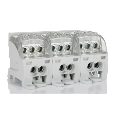 Weidmüller W Series Distribution Block Grey, 16mm², 25mm², 35mm² Cable CSA, 125A Current, 1-Level, Screw 1562190000