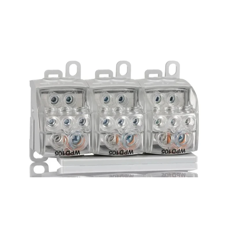 Weidmüller W Series Distribution Block Grey, 16mm², 25mm², 35mm² Cable CSA, 125A Current, 1-Level, Screw 1562190000