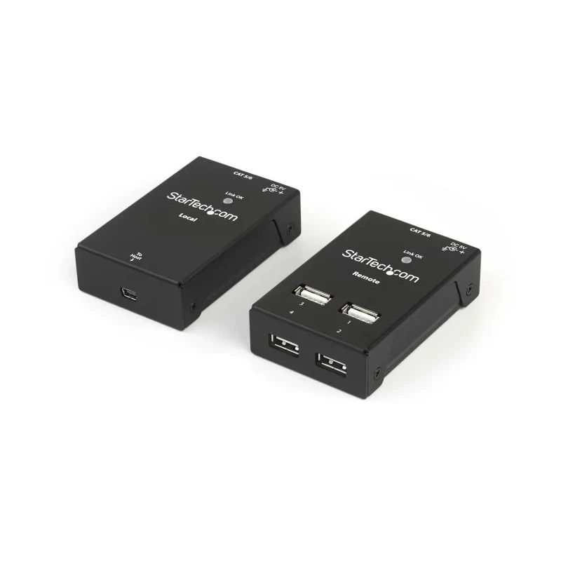 StarTech.com 4 Port USB 2.0 Catx USB Extender with 50m Extension Distance USB2004EXTV