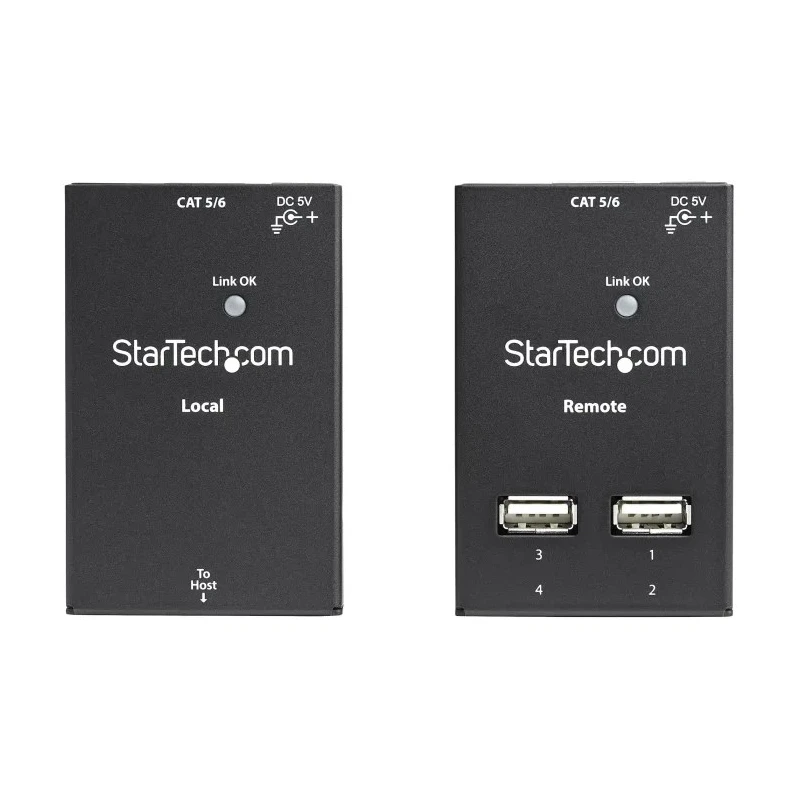 StarTech.com 4 Port USB 2.0 Catx USB Extender with 50m Extension Distance USB2004EXTV