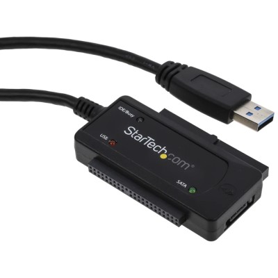 StarTech.com USB 3.0 SATA or IDE Hard Drive Adapter for 2.5 in and 3.5 in Drives 70 x 43 x 18 mm USB3SSATAIDE