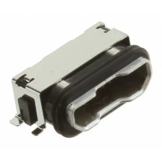 JST Right Angle Panel Female 1 Port USB Type B Connector IPX7 Waterproof USB 3.1 UB-MC5BR3-SDWP604-4S-TF